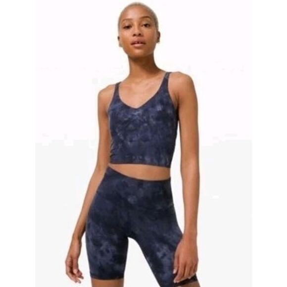 Lululemon Align Cropped Tank – Diamond Dye Asphalt Grey Size 0 - Picture 2 of 8